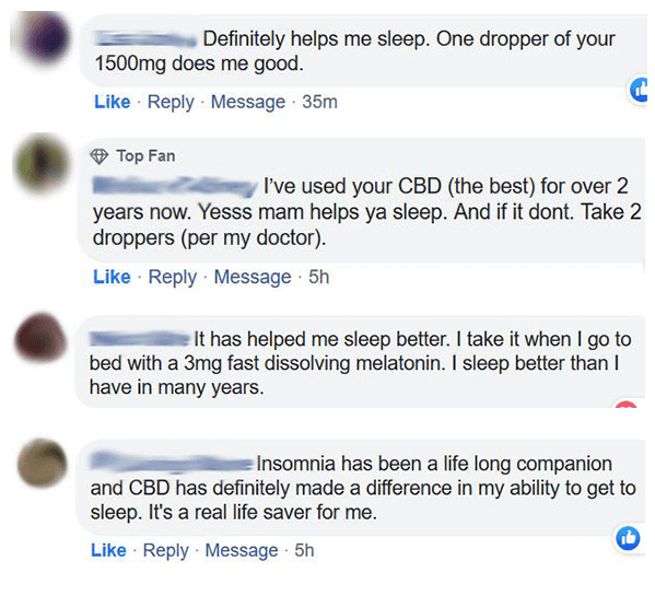 How CBD can help with sleep. Real customers sharing their experiences.