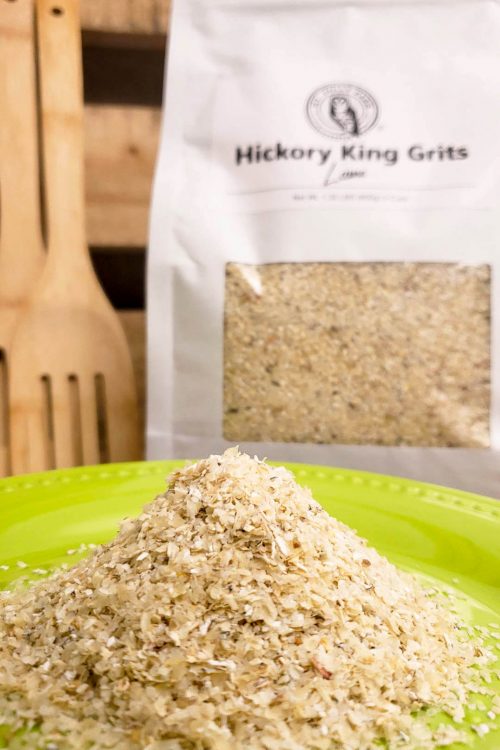 Hickory King grits from organic grains grown at Laura Freeman's Mt. Folly Farm.