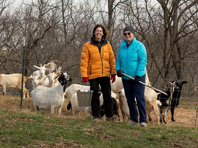 2020 February Laura's Letter - Laura, Susan, and Goats